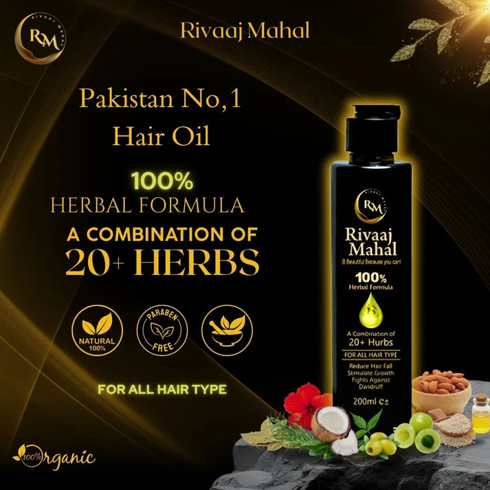 Rivaaj Mahal Hair Oil 100% Organic